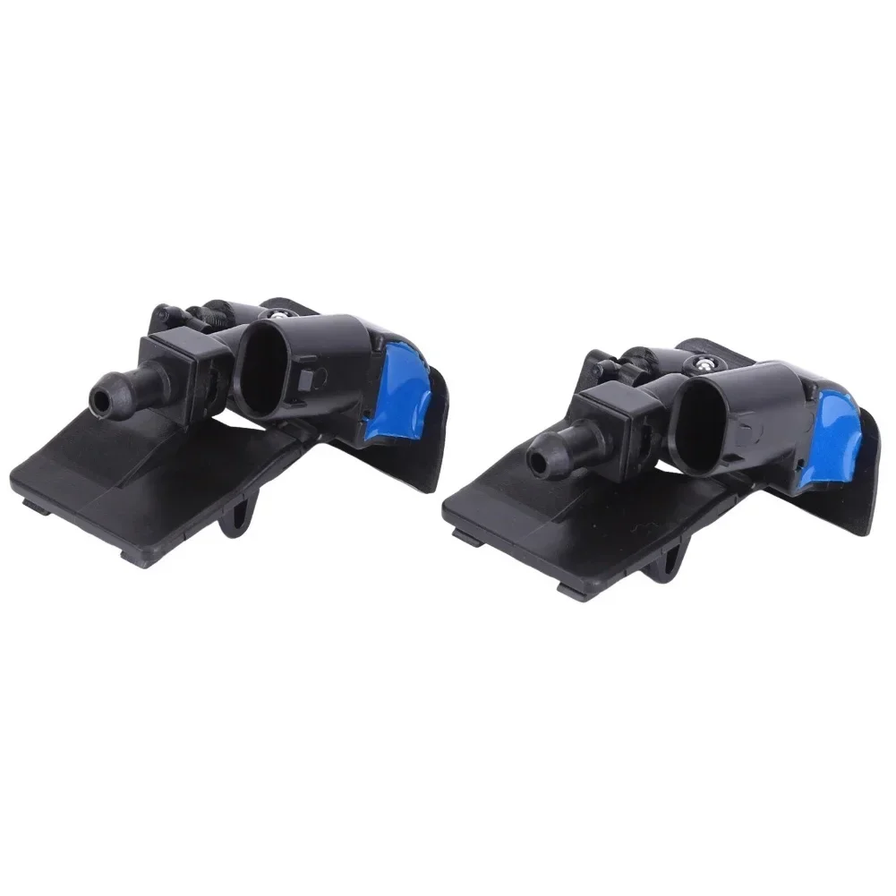 

2 шт. черные пластиковые форсунки омывателя лобового стекла для BMW X5, OEM 61667161469, 61667183343, автомобильные аксессуары