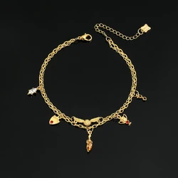 Harri Movie Potter Luxurious Charm Bracelet Golden Snitch Crystal Pendants Bangle Golden High Quality Hand Accessories for Women