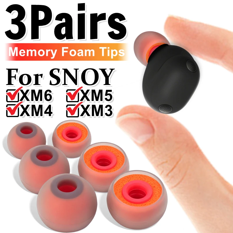 Replacement Memory Foam Eartips For Sony WF-1000XM6 XM5 XM4 XM3 Soft Earplugs Noise Canceling Foam Ear Buds Tips Universal S/M/L