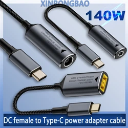 Upgraded version 140W 5v2A20V7A DC Female to USB C Type C PD Power Adapter Converter Fast Charge Cable for Macbook Huawei Lenovo