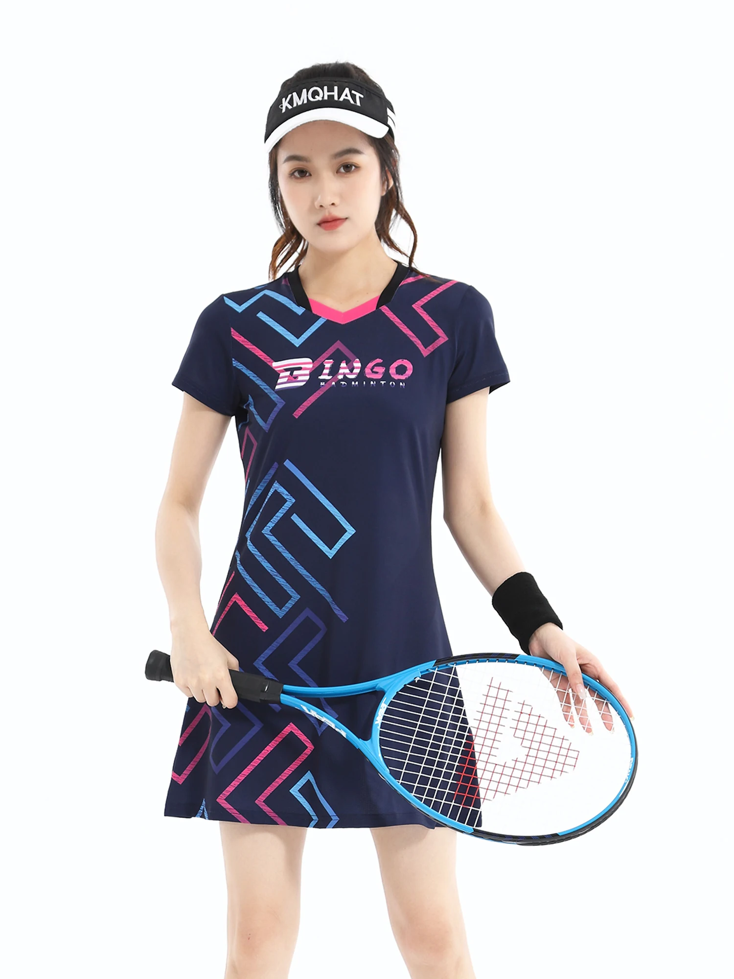 New Women Girls Sports Dress + Inner shorts Ladies Tennis Dresses Badminton Clothes Gym Running Quick Drying Sportswear