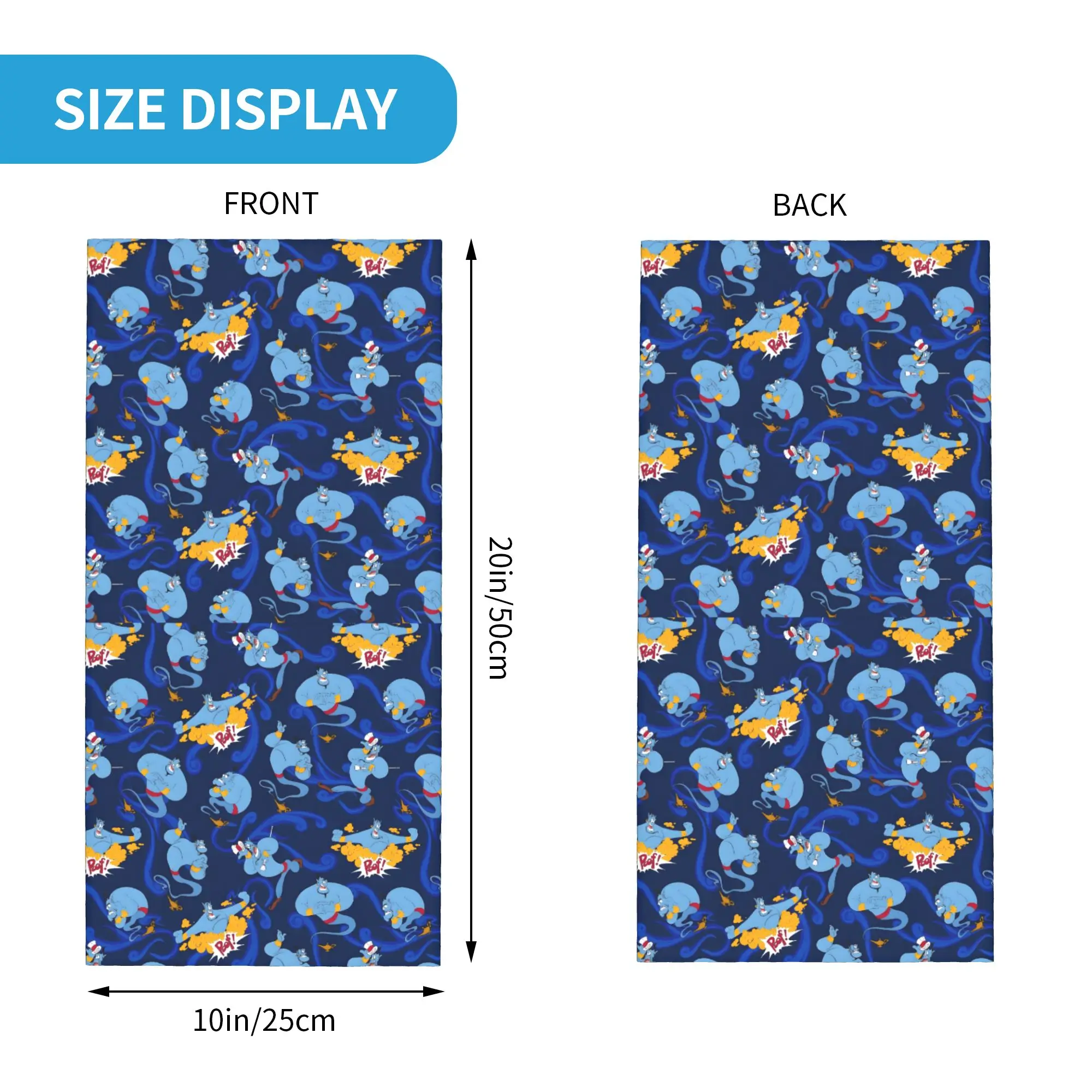 Custom A-Aladdin Adventure Bandana Neck Gaiter for Ski Cycling Women Men Wrap Scarf Classics Balaclava Warmer