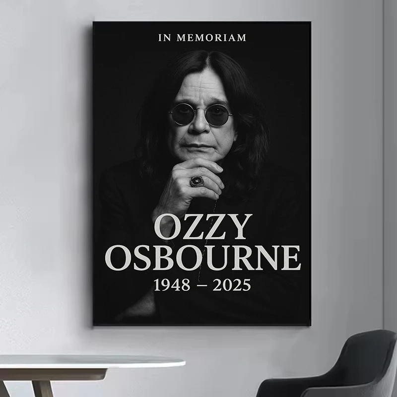 

O-Ozzy Osbourne Band Lead Singer Poster Decoration Bedroom Decor Vintage Decorated Wall Pictures Interior Posters for Room Home