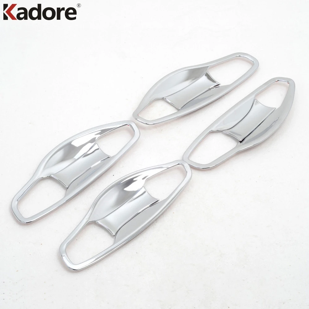 For Hyundai Santa Fe IX45 2013 2014 2015 2016 2017 Chrome Car Side Door Handle Bowl Cup Cover Trim Molding Exterior Accessories