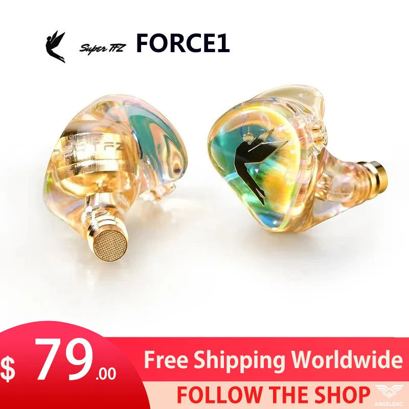 TFZ SUPERTFZ FORCE1 Professional Monitor Headphones Dj In-ear HiFi Earphone Noise Cancelling Bass Headset