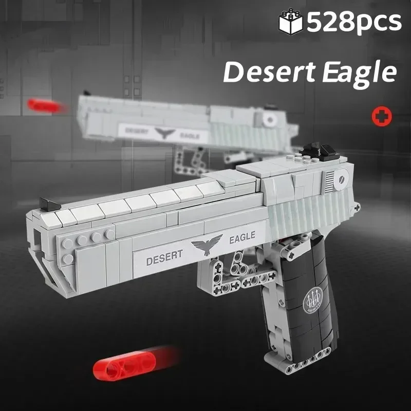 

Desert Eagle пистолет, пистолет с пулями, строительные блоки, модель пистолета, имитация высоких деталей, Детская сборка, игрушки, подарок