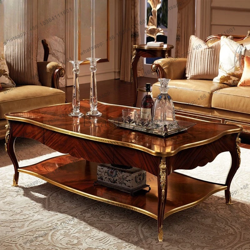 

Mahogany coffee table villa size apartment living room furniture long coffee table