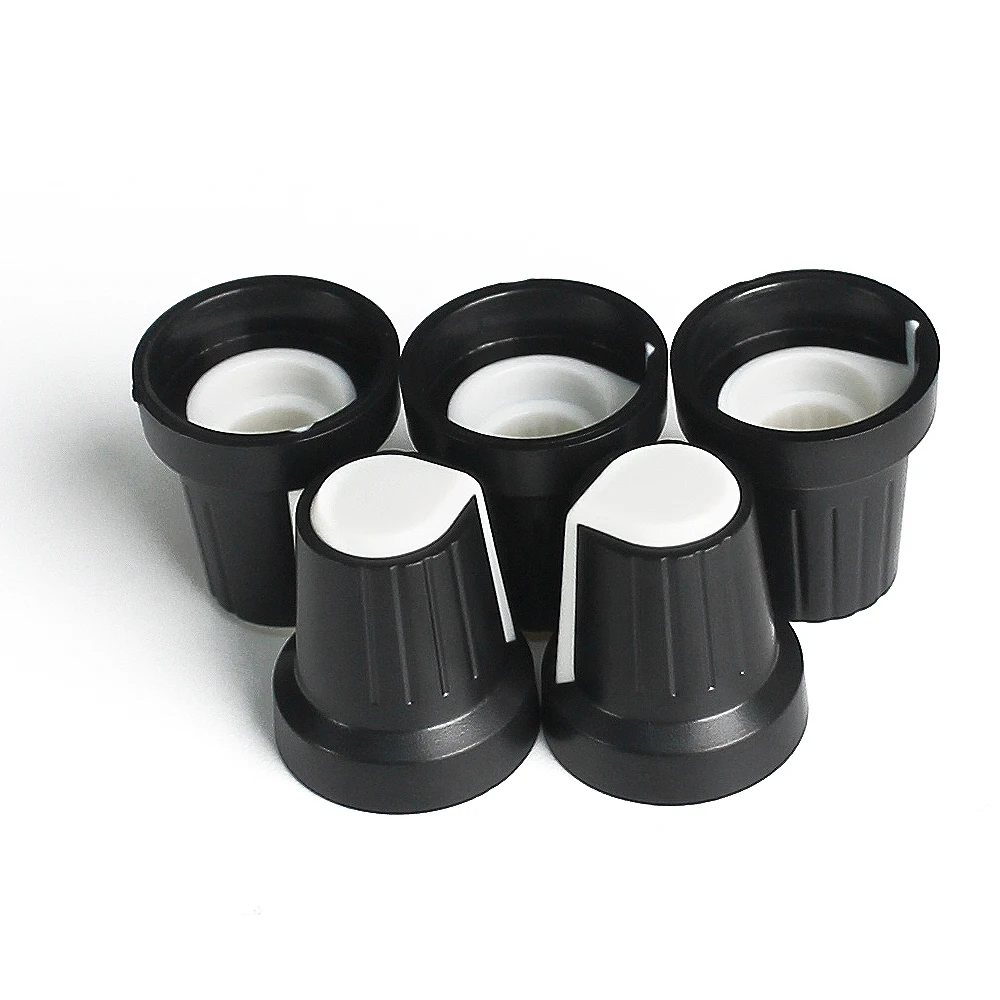 10 шт. WH148 AG2 крышка переключателя потенциометра 15 х17 мм белые пластиковые ручки набор ручек сливы