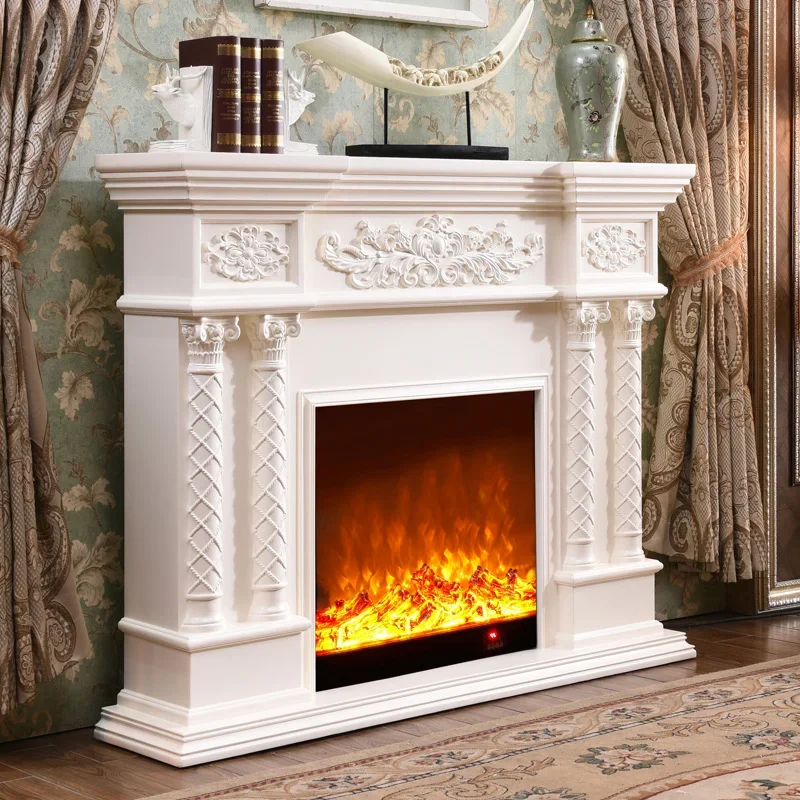 ZJ European fireplace decorative TV cabinet simulated living room decorative cabinet