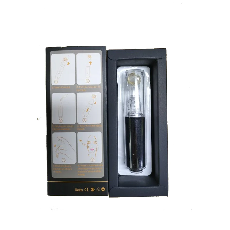 Новый 105-контактный ролик Derma, титановые иглы, роликовая эссенция, аппликатор для роста волос, уход за бородой, 105 штифтов, сменный ролик Derma