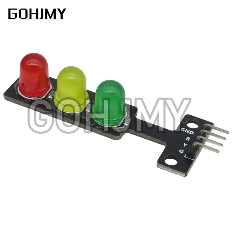 Mini 5V Traffic Light LED Display Module for Arduino Red Yellow Green 5mm LED RGB -Traffic Light for Traffic Light System Model