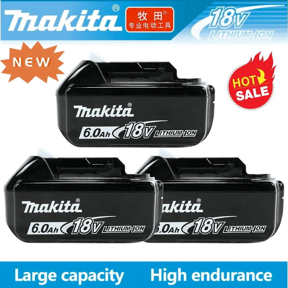 

Original Makita 6Ah/5Ah/3Ah for Makita 18V Battery BL1830B BL1850B BL1850 BL1840 BL1860 BL1815 Replacement Lithium Battery