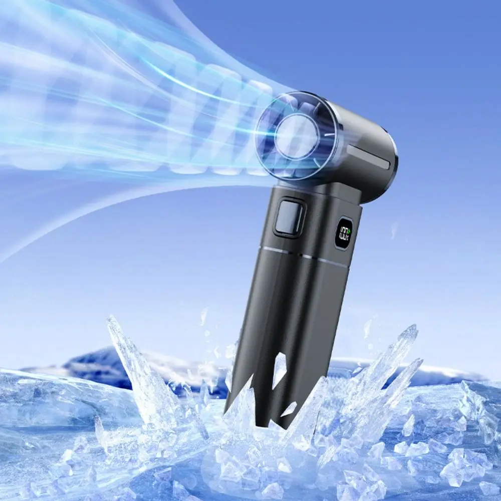 130000 RPM Powerful Dust Blower Brushless Motor with LED Light Handheld Turbo Violent Fan Rechargeable 6 Speed Adjustable