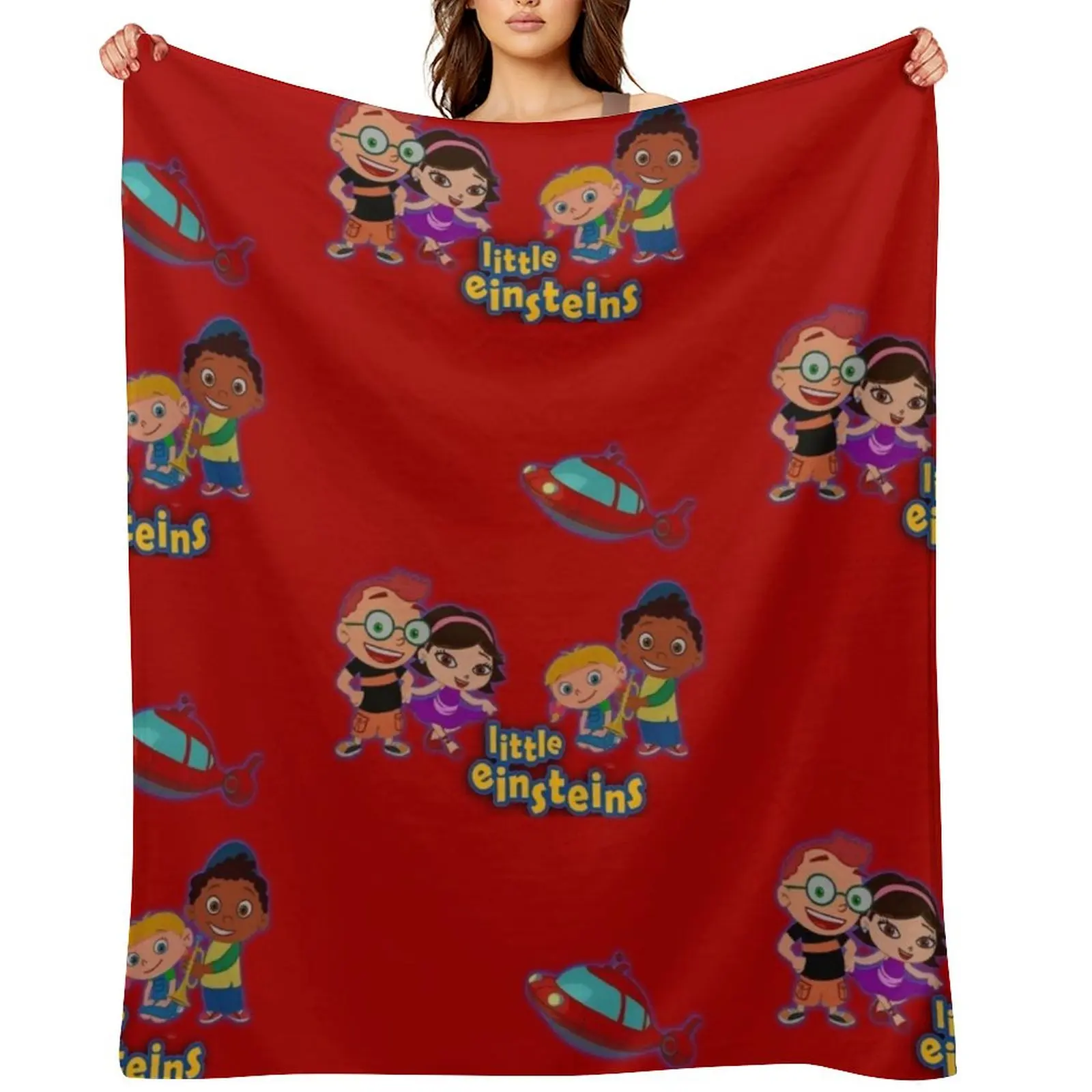 

little einsteins appreciation Throw Blanket sofa bed funny gift Bed Fashionable Decoratives Blankets