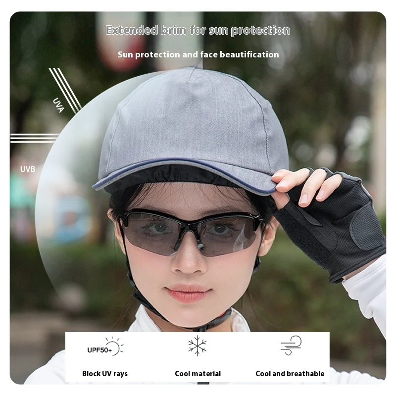 MOON Bike/Skate Helmets - Ultra-Light Cowboy Hat Design, Windproof & City Riders view 6