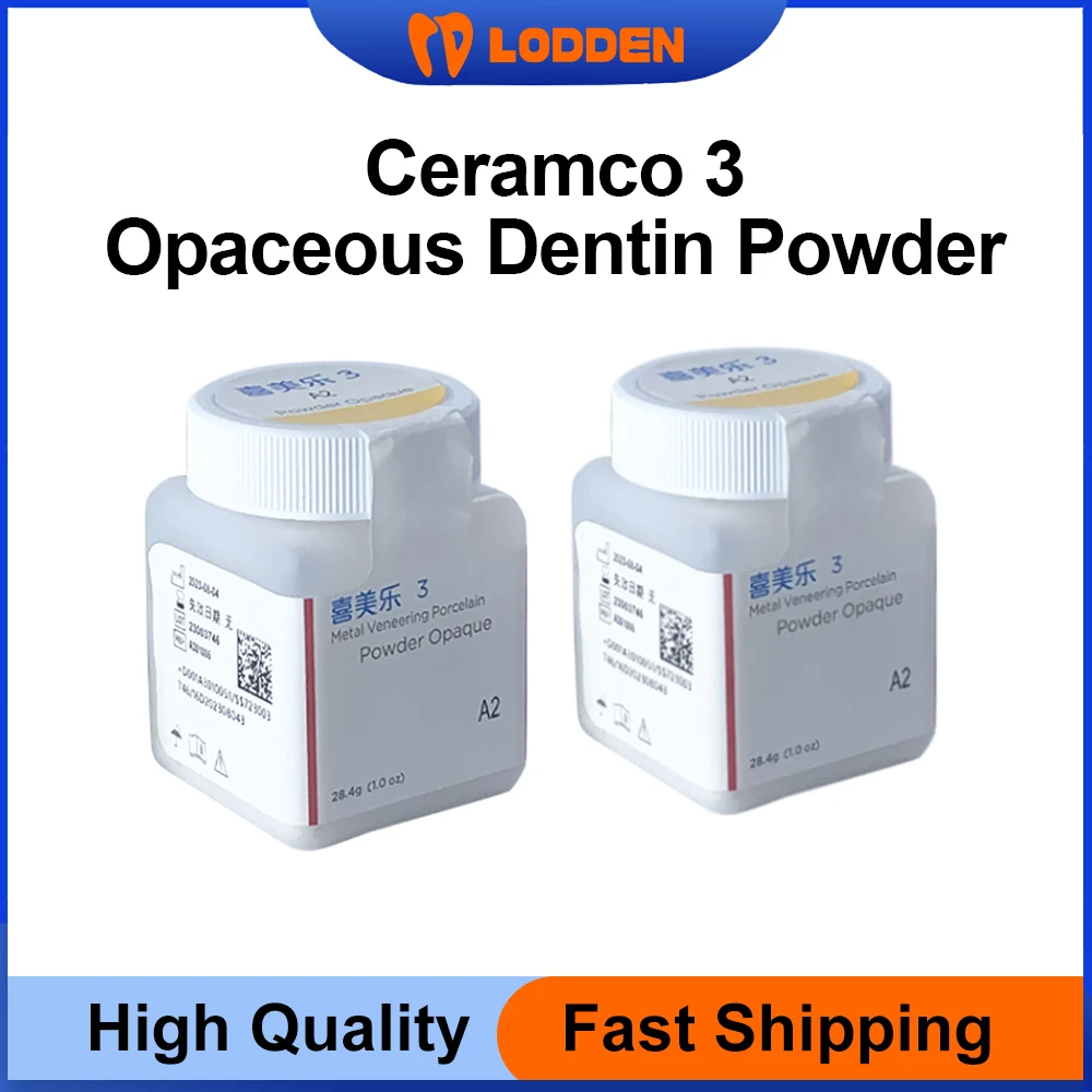 Dental Ceramco 3 Opaceous Dentin Powder 28.4g Metal Veneering Porcelain Powder Dental Lab Materials