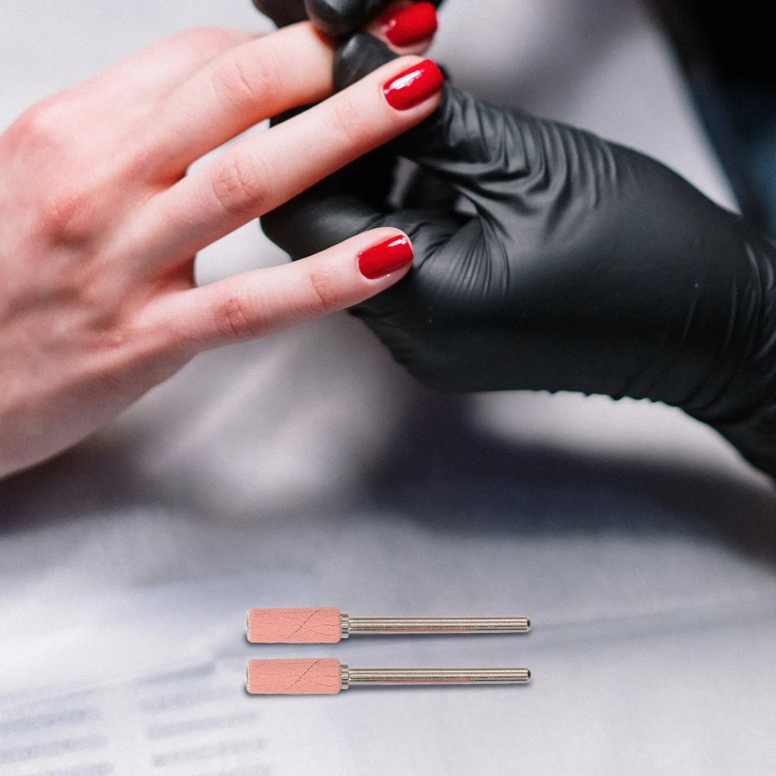 

1Set Nail Drill Sanding Bands Mini Sander Bits 3.1mm Compact Design Precise Nail Manicure Pedicure File Bands for Acrylic Gel