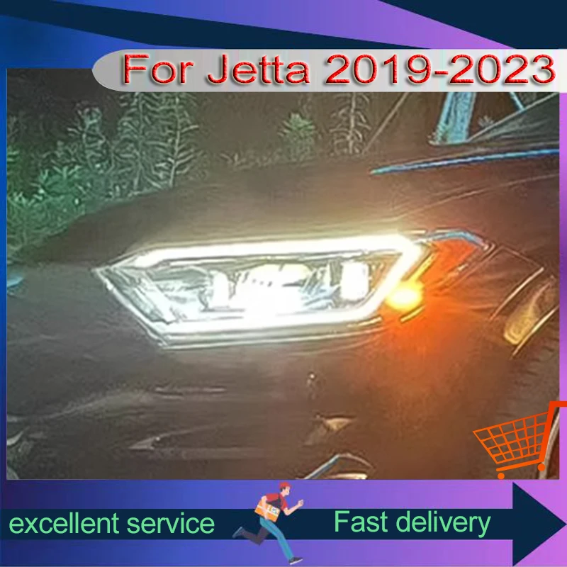 Car Headlight Styling FOR VW Volkswagen Jetta Sagitar Golf5 2019-2023 Front Light DRL Lamp Upgrade LED Plug And Play Accessories