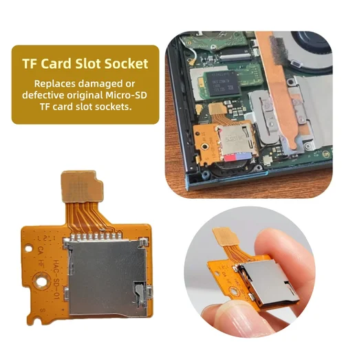 Imagen 2 del producto Lector de tarjetas SD de 1 a 20 piezas para Nintendo Switch, pieza de repuesto de puerto de lector de tarjetas SD