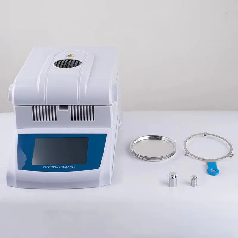 50g/100g Lab MoistureAn.alyzer (DHS-20A) with Touch Screen Halogen Heating 1 Year Warranty for Accurate Moisture Content Testing