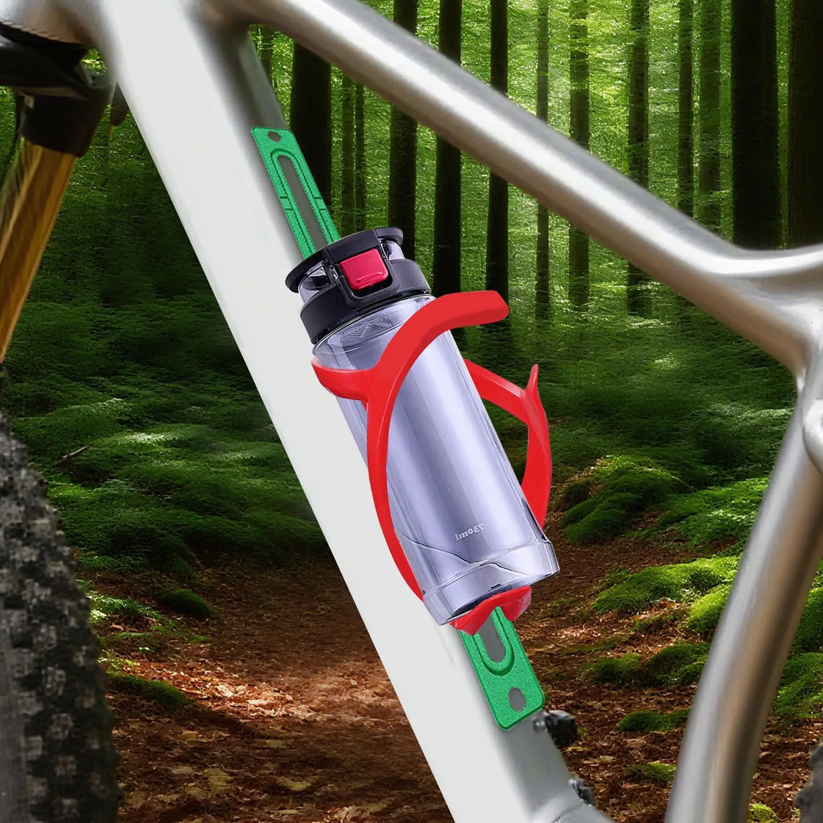 

Water Bottle Cage Adapter Bottle Mount Positioner Adjustable Scooter Flask Holder Mount For Urban Riding Mountain Biking Road