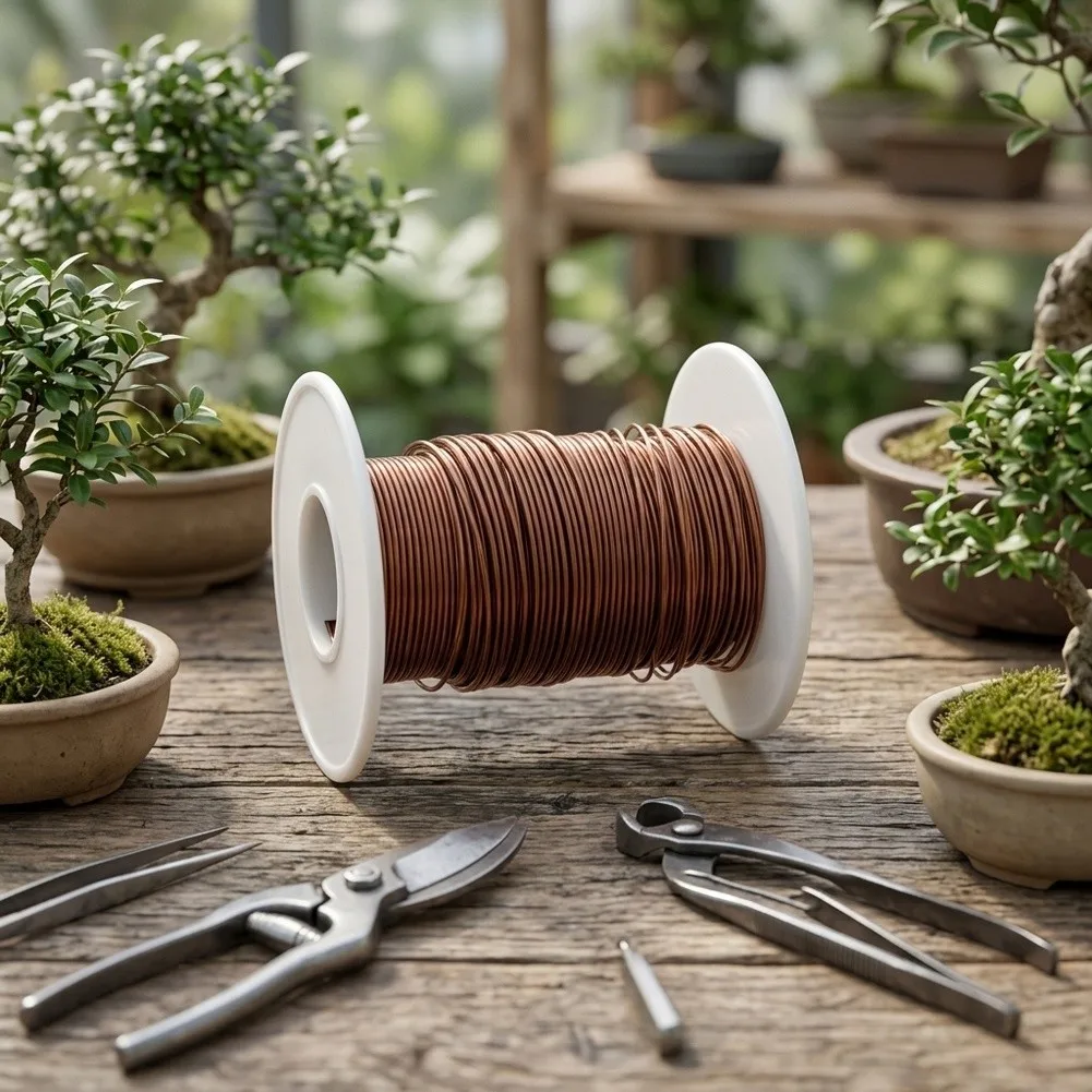 For Bonsai Shaping 65ft 20m Bonsai Training Wire Multipurpose Copper Wire For Gardening Gardening Training Line