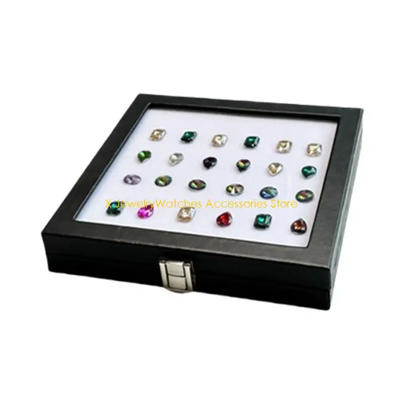 

Держатели-органайзеры для ювелирных изделий со стеклянной крышкой 31KD для предметов коллекционирования и демонстрации ценных