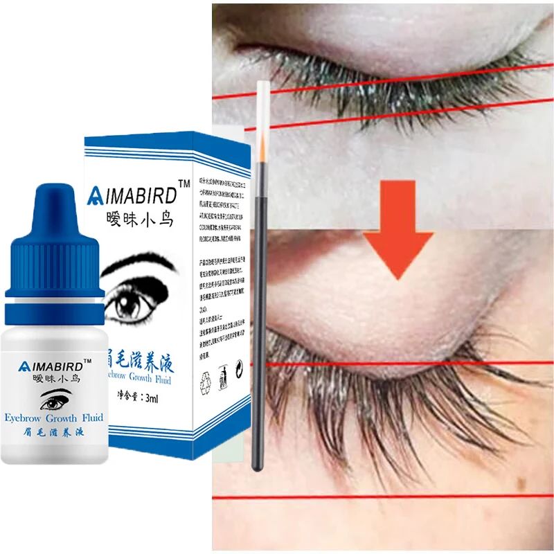 Schnelles Wimpernwachstumsserum, Augenbrauen-Haarwachstum, Anti-Haarausfall-Produkt, verhindert Haarausfall, volleres, dickeres, verlängertes Augenbrauen-Make-up