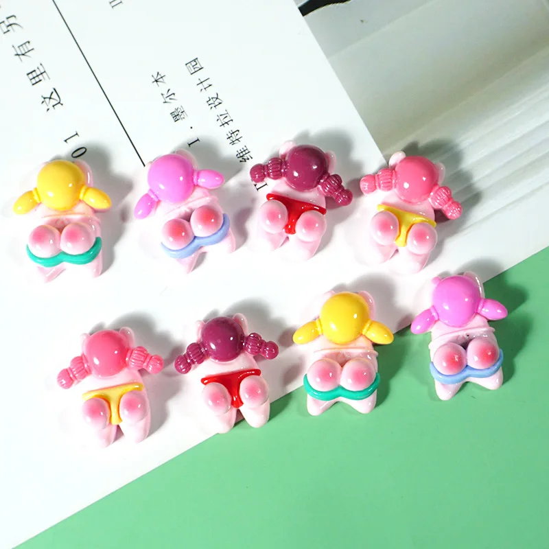 

Best Brightening summer butt swimsuit Braided girl diy Cream phone case resin accessories handmade materials