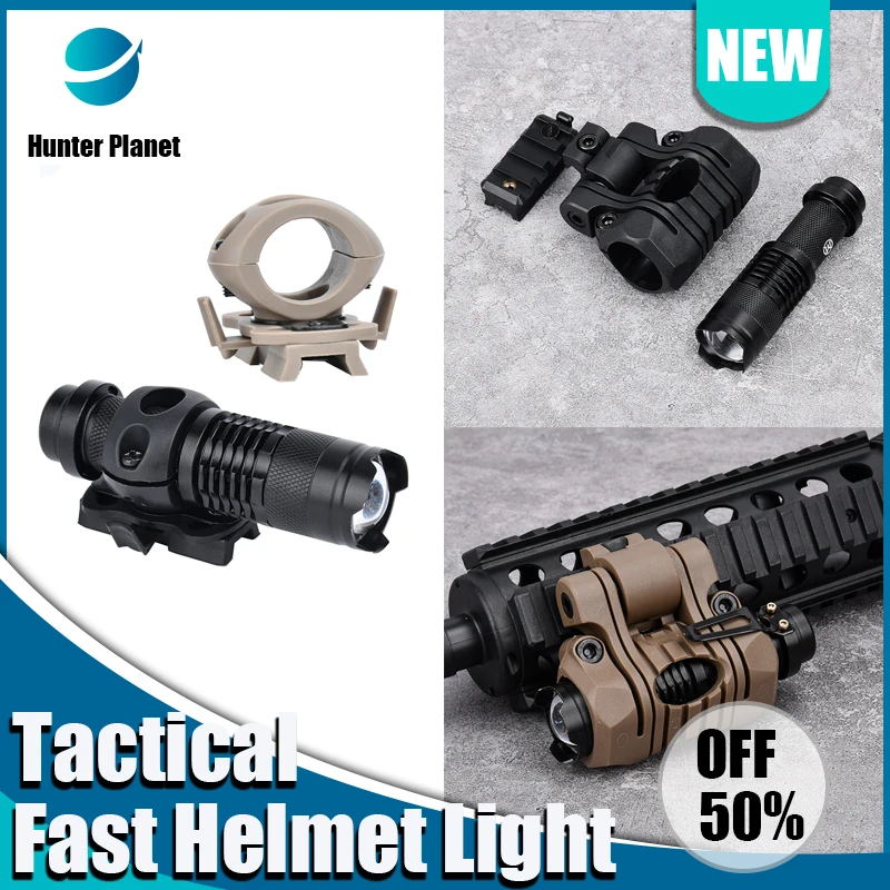 

Tactical Military Fast Helmet Light WADSN Tactical Flashlight AIrsoft Strobe Constant Moment Helmet Lamp With White Scout Light