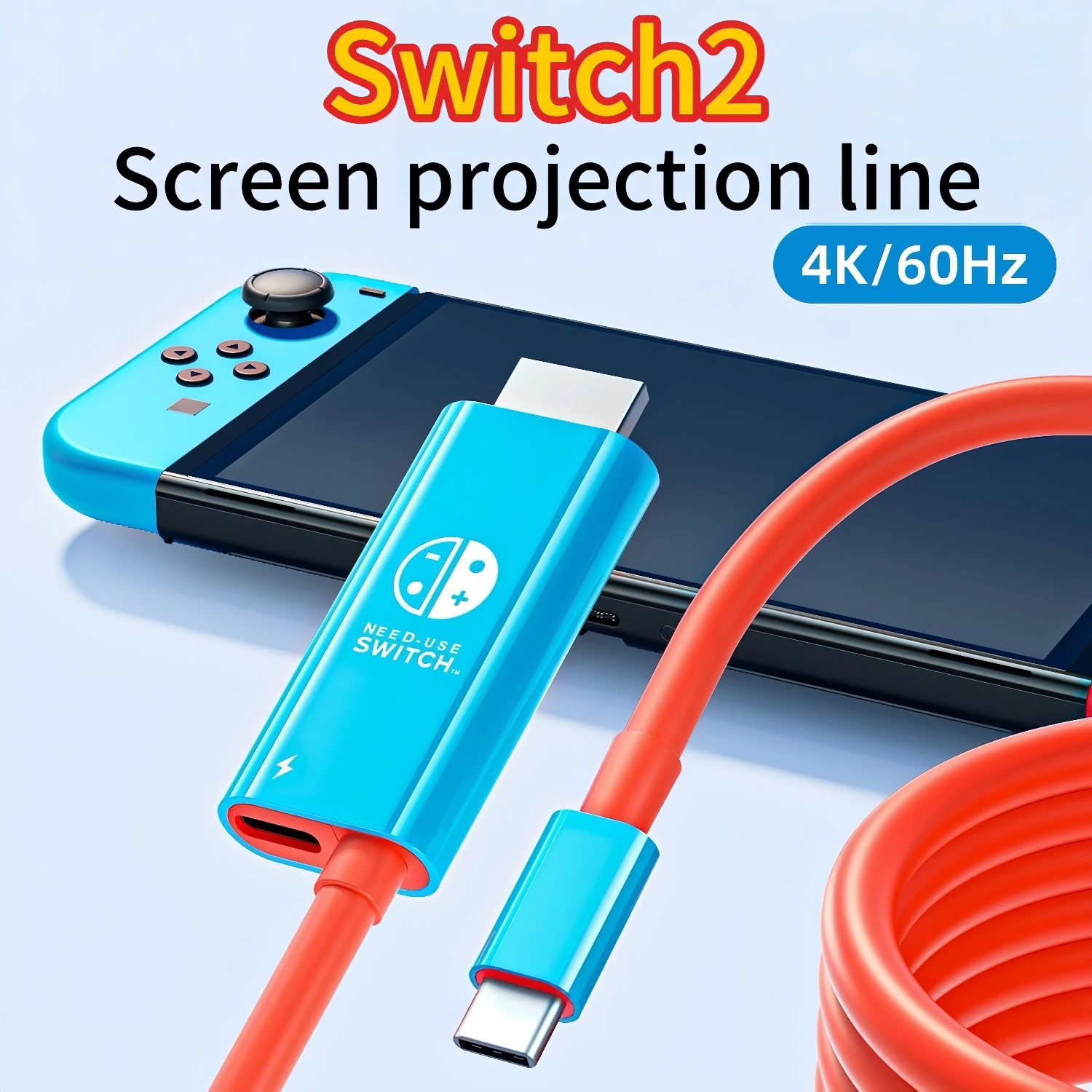 

Switch 2 Кабель-адаптер HD HDMI Переключатель 2 красный и синий проекционный кабель Переключатель 2 видеокабеля
