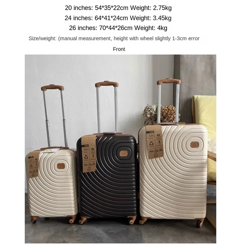 Fashion Rolling Luggage 20\'\' Inch Universal Wheel Travel Suitcase 24‘’ Inch Trolley Case Cabin Password Box