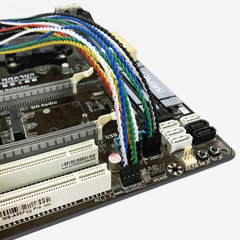2-pinowy przedłużacz linii DuPont o rozstawie 2,54 mm męski na żeński kabel LED do ponownego uruchamiania płyty głównej 30 cm/50 cm do elektroniki