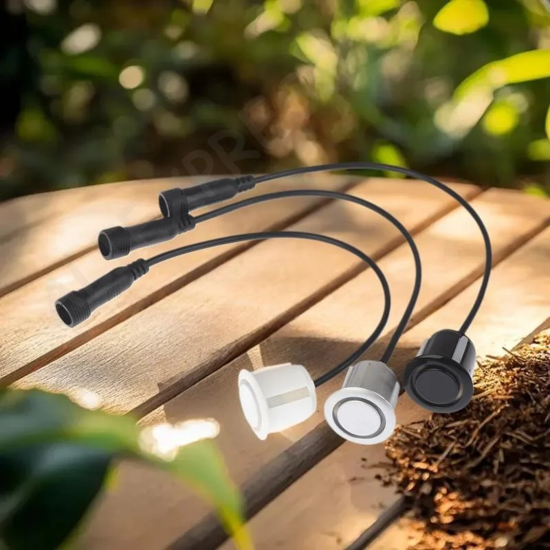 Waterproof Reverse Sensor, 18.8mm Car Parking Radar Probe with Sound Notification & Upgrade Cable