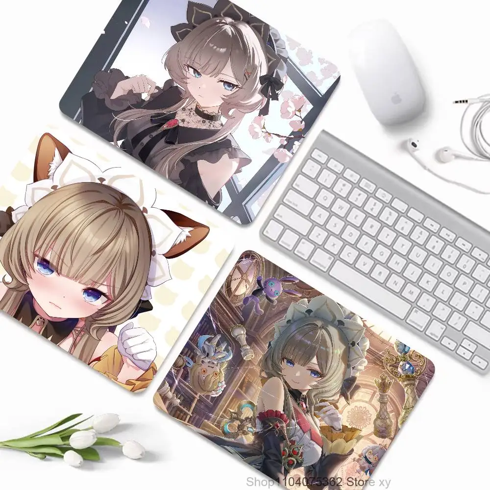 Game Genshin Impact Sandrone Mousepad Small LockEdge Mouse Pad For Gamers Computer Desk Pad Rectangular Anti-slip Rubber