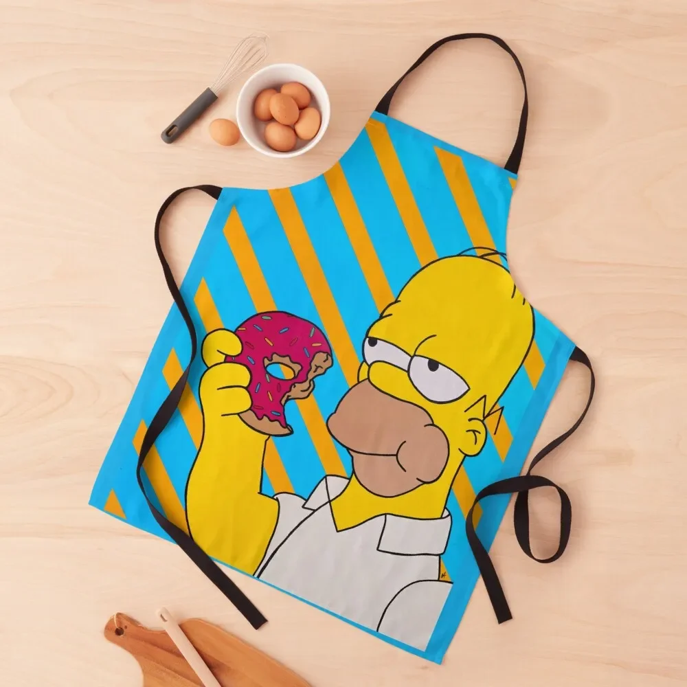 

Donut Homer Apron Household Items For Cooking Kitchen Tools christmas decoration Apron