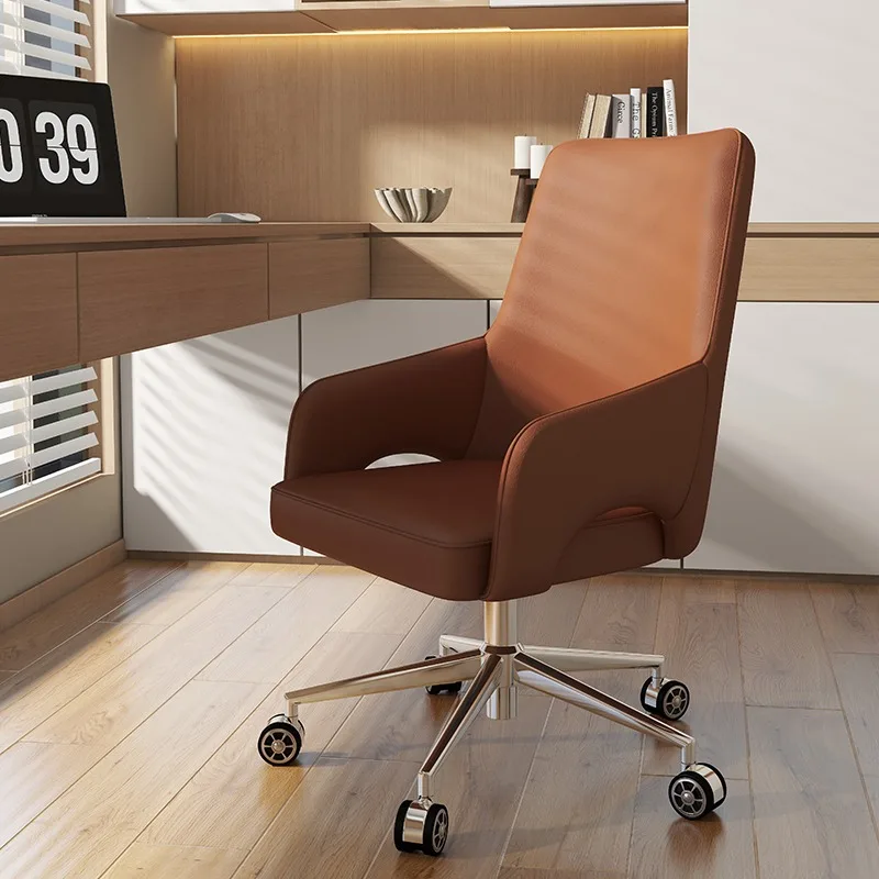 

Computer chair, home designer study office chair, adjustable and rotatable business reception and negotiation chair