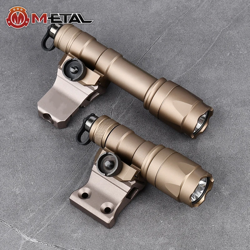 WADSN DD Metal Flashlight Base For M300 M600 Tactical Flashlight Side Support Mount 20mm Rail Mlok/Keymod System Hunting Lamp