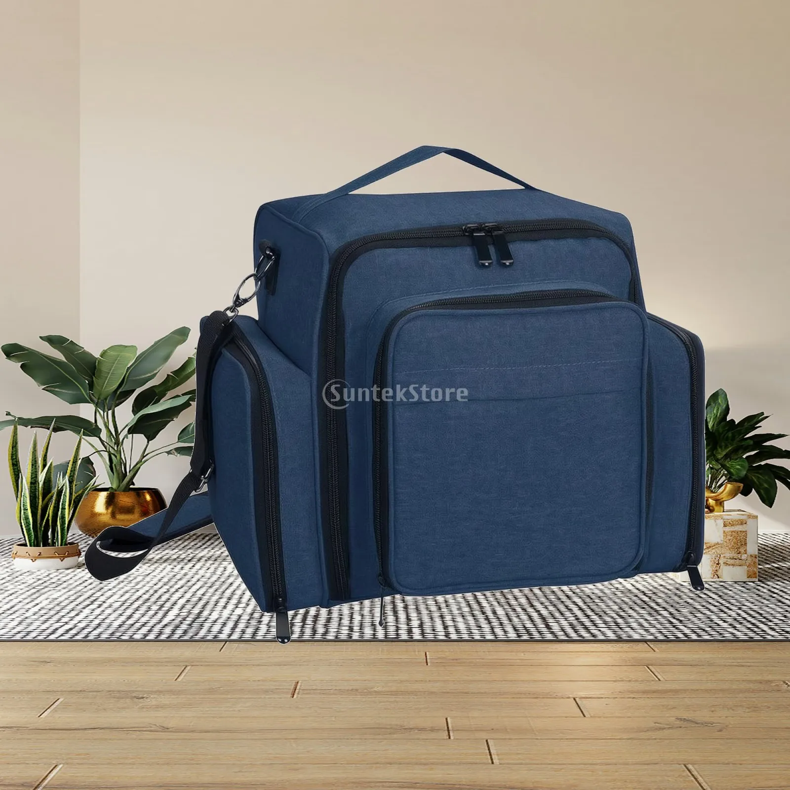 Nail Polish Organizer Bag Large Capacity Nail Polish Organizer Bag with Shoulder Strap Multi-Compartment Travel-Friendly