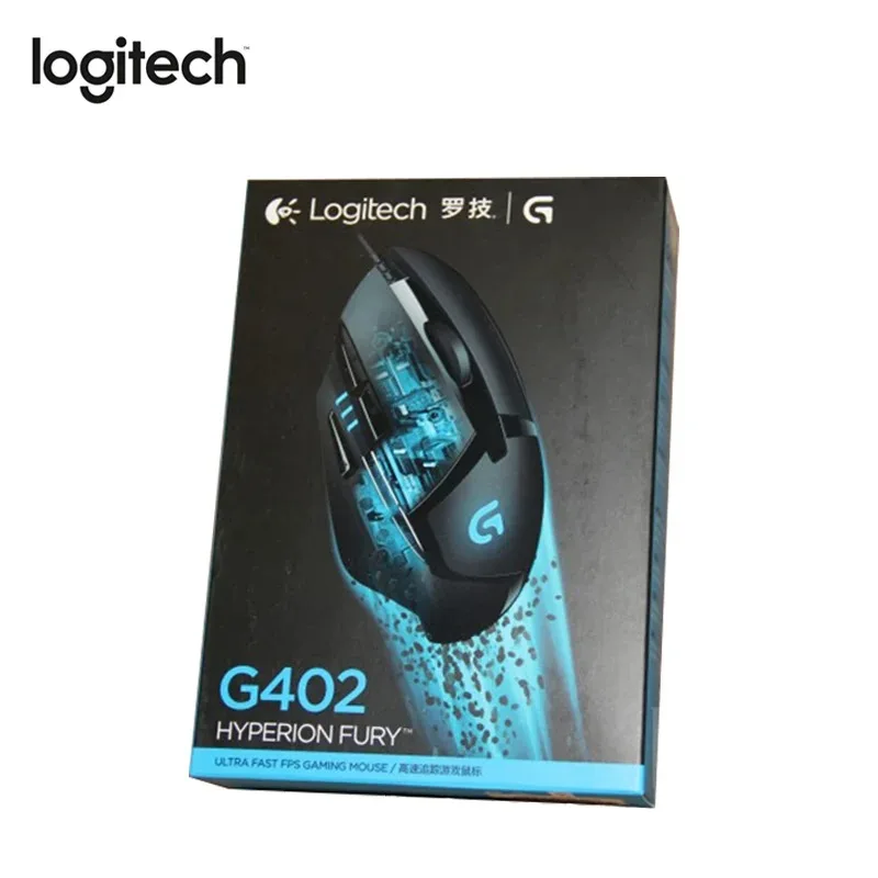 Logitech G402 Wired USB Gaming Mouse with Breathing Light 4000DPI for Mouse Gamer Competitive Gaming Mouse for PUBG Overwatch