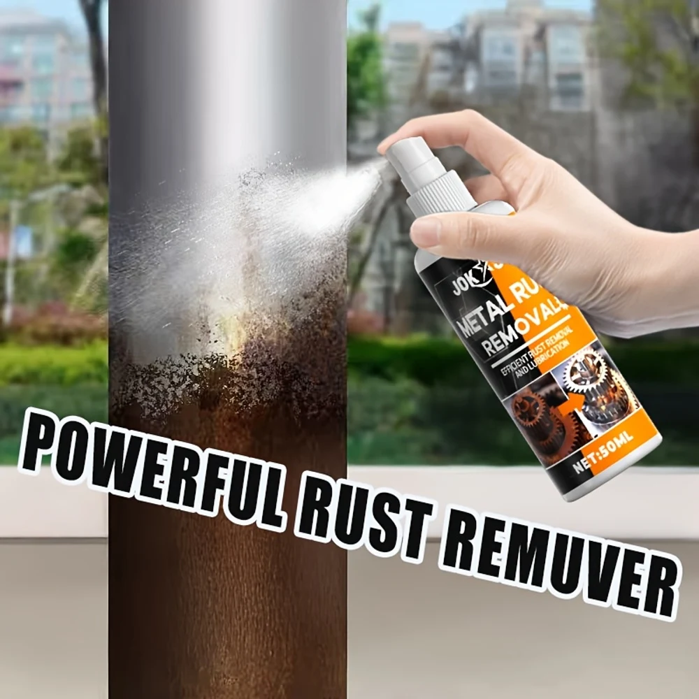 The Small White Bottle Contains a Metal Accessory Rust Renovation Spray That Polishes And Refreshes. It Is Suitable for Polishin