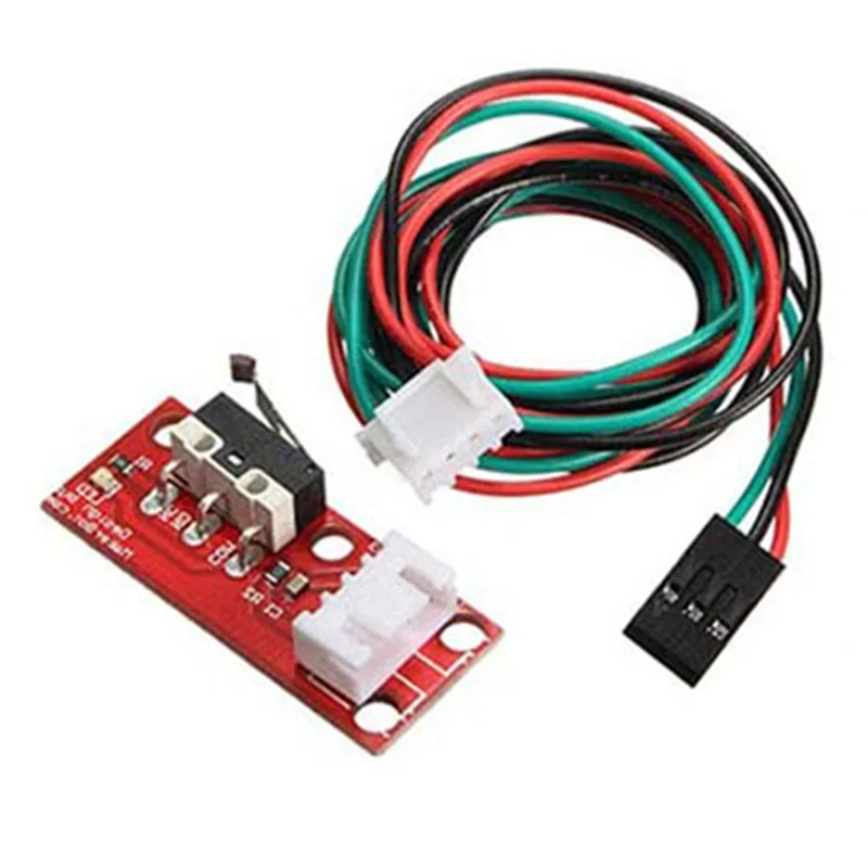 AT82-4Pcs 3D Printer Endstop Mechanical Control Panel Parts Limit Switch RAMPS 1.4 With 3-Pin 70Cm Connecting Cable