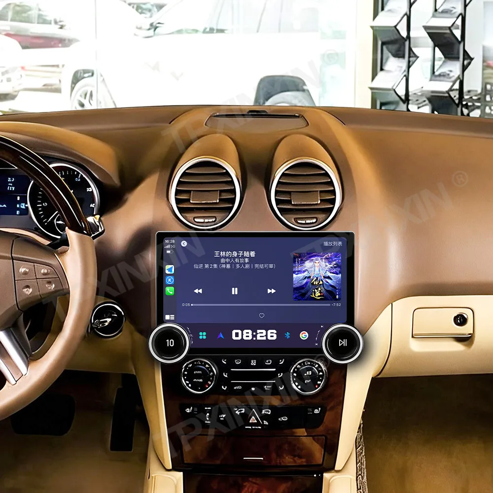 For Mercedes ML W163 1998~2005 Carplay Android Auto Car Radio Multimedia Stereo GPS Navigation Head Unit 4G WiFi DSP AHD SWC