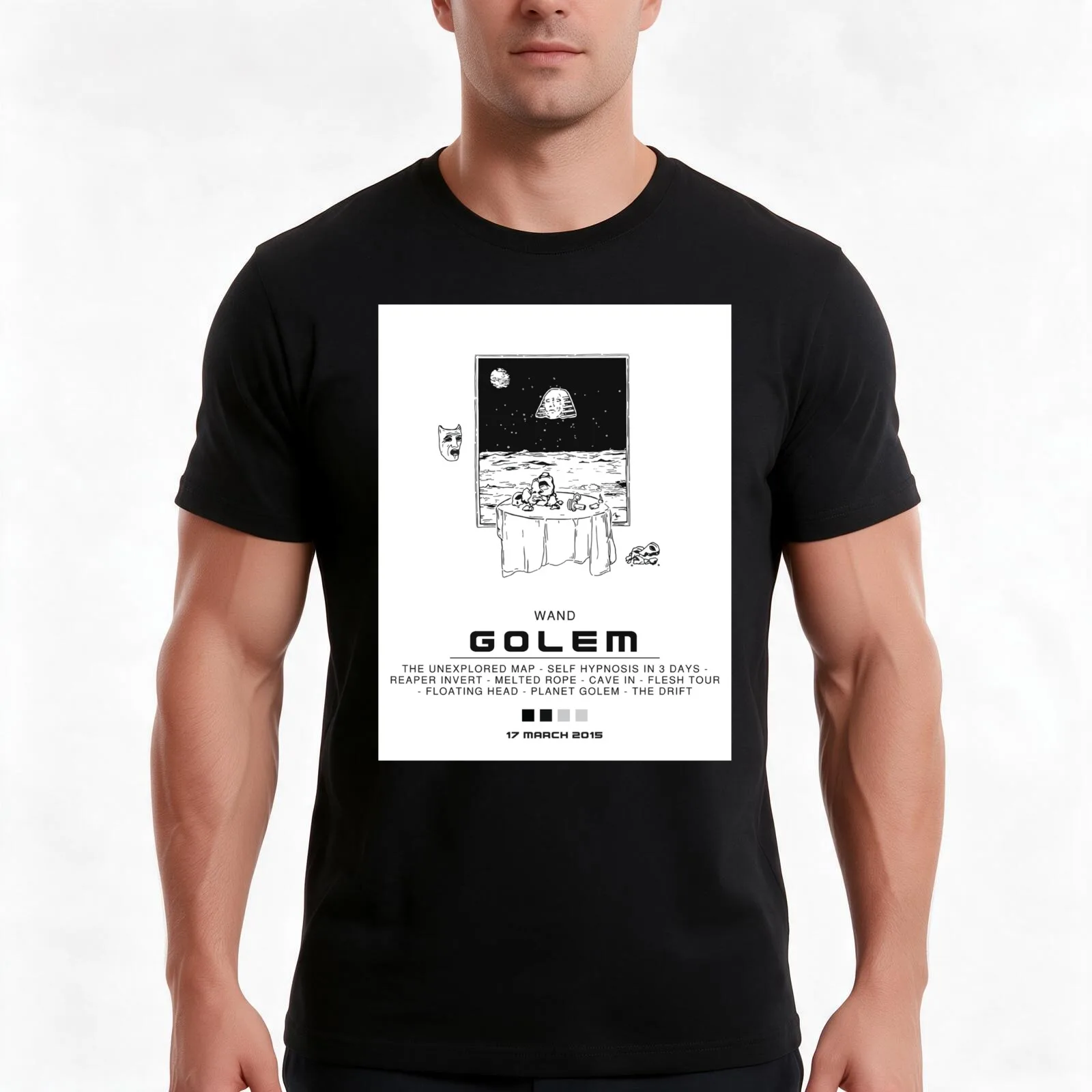 Wand Golem T-Shirt Summer Casual Cotton Tee Oversized Streetwear Tops Vintage Graphic Print Loose Fit Short Sleeve