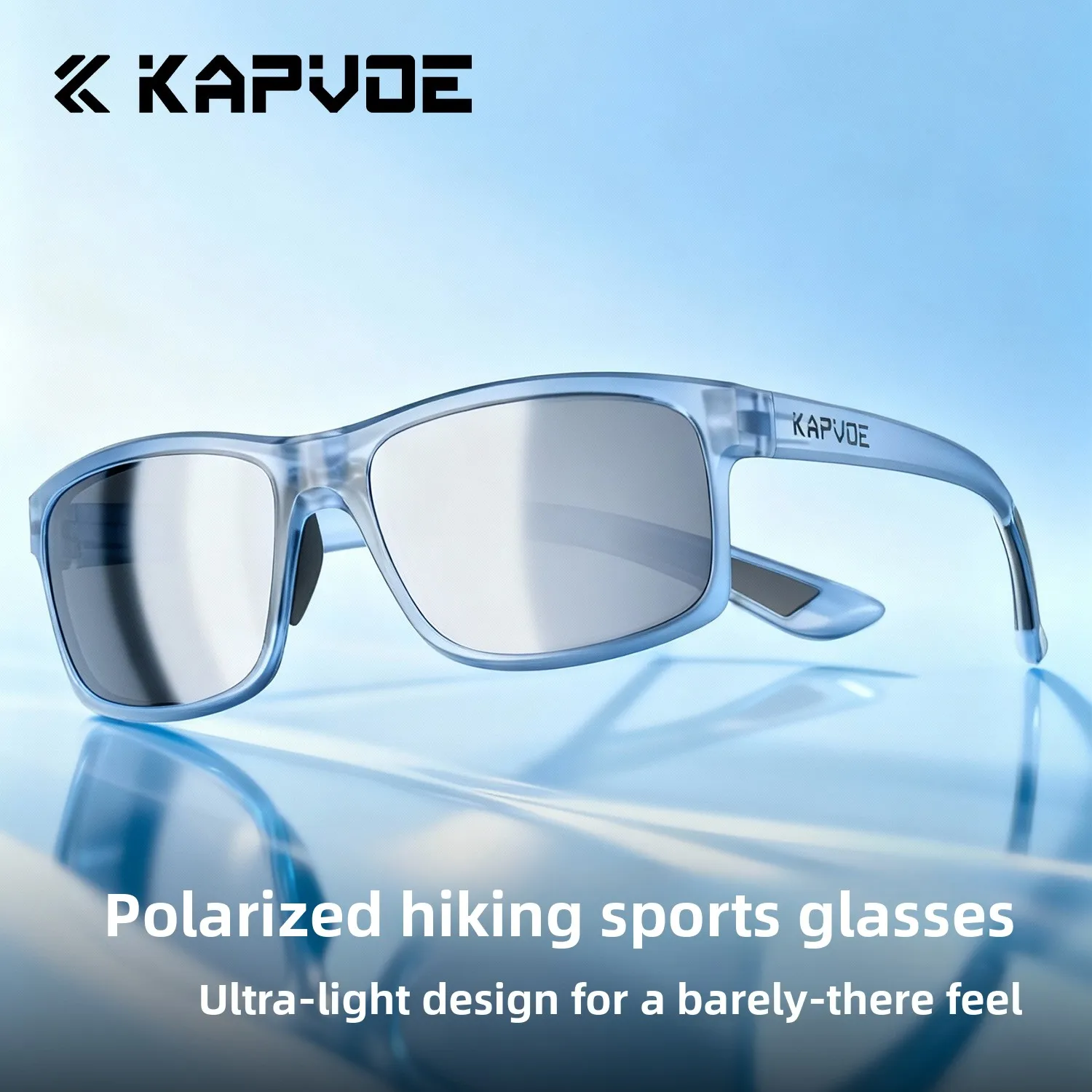 

KAPVOE Clear Sky KAPVOE New Polarized Sunglasses Men's and Women's Square Colorful Sunglasses UV Protection