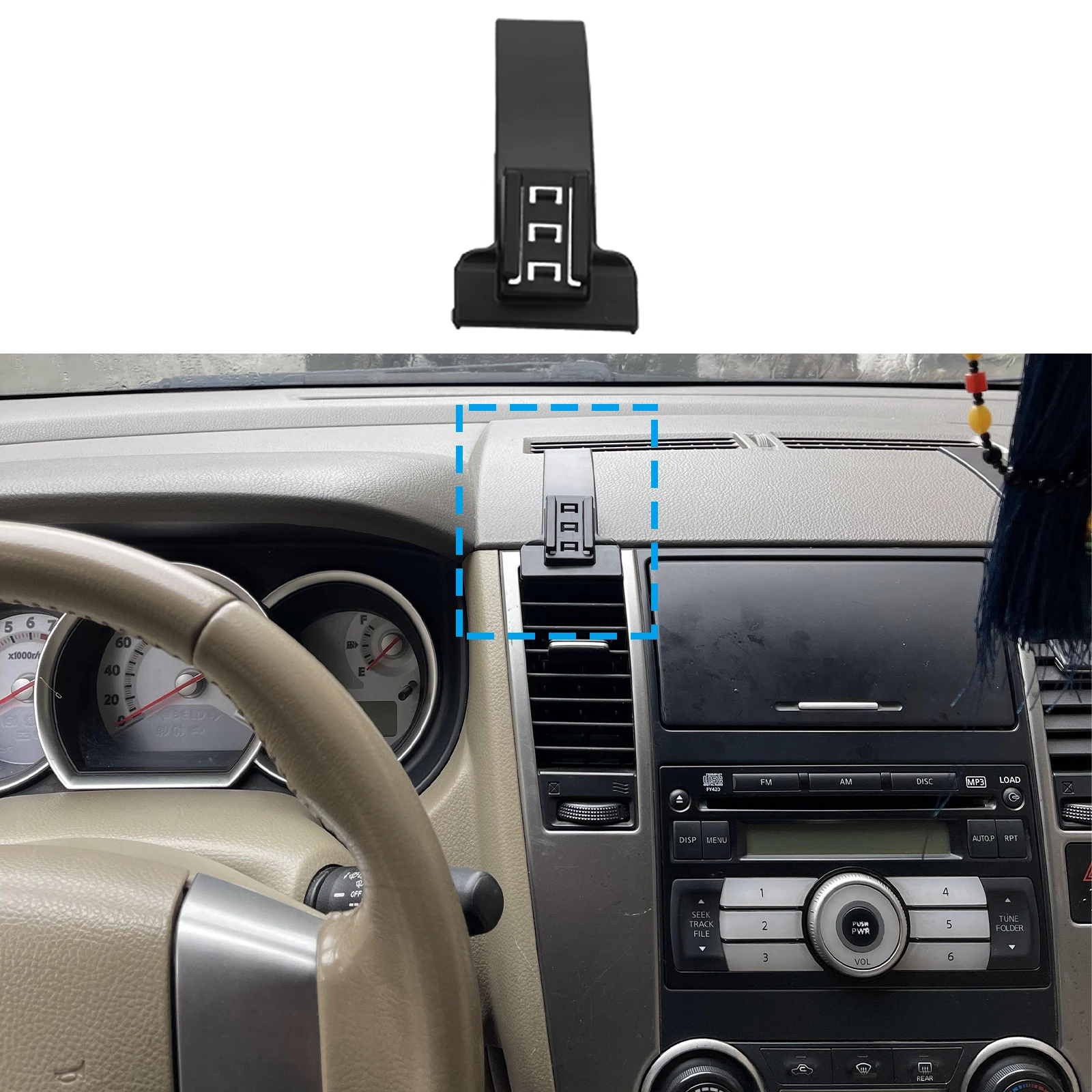 Car Mobile Phone Holder for Nissan Tiida Latio Versa Trazo C11 2006-2008 2009 2010 GPS Bracket Navigation Stand Auto Accessories view 2