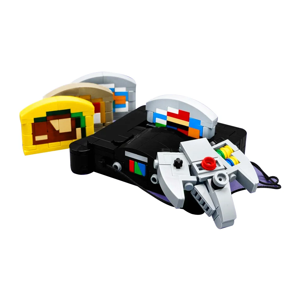 Gobricks MOC Bricktendo Zestaw Klocków Konsoletowych Model Konsoli do Gier Klocki DIY Zabawka do Składania Prezent dla Dzieci