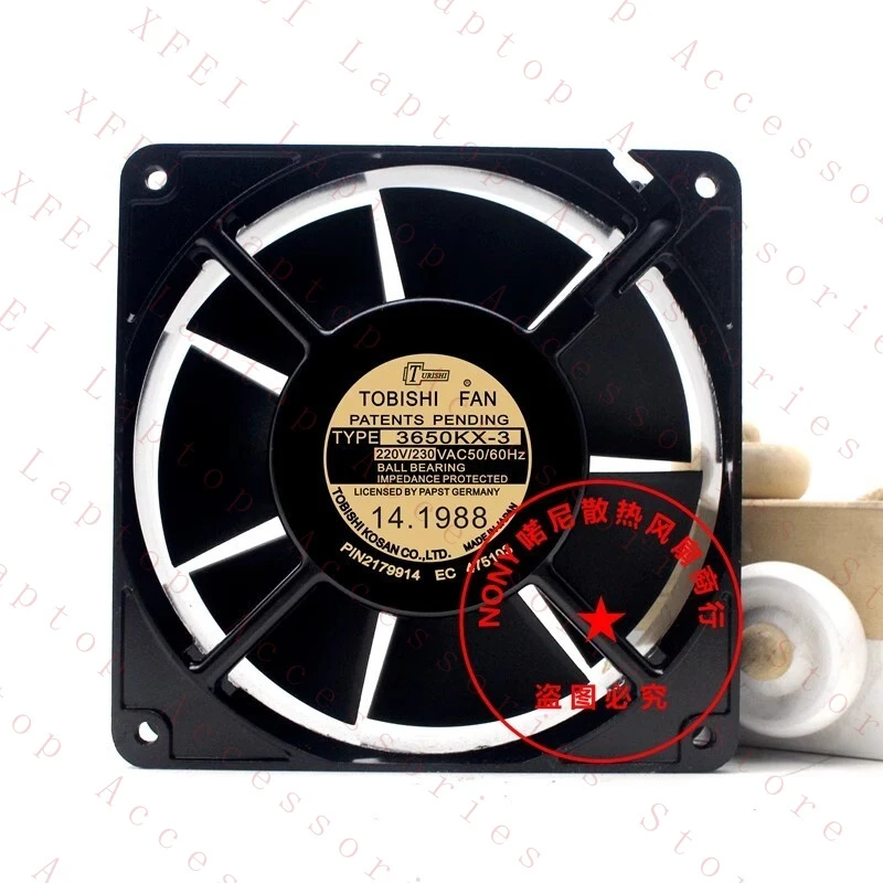 Ventilador de refrigeración de alta temperatura totalmente metálico D PARA TOBISHI 3650KX-3 220/230V 127*38MM