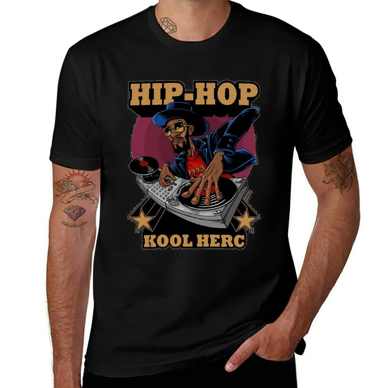 

KOOL HERC T-Shirt Retro Graphic Print T-Shirt