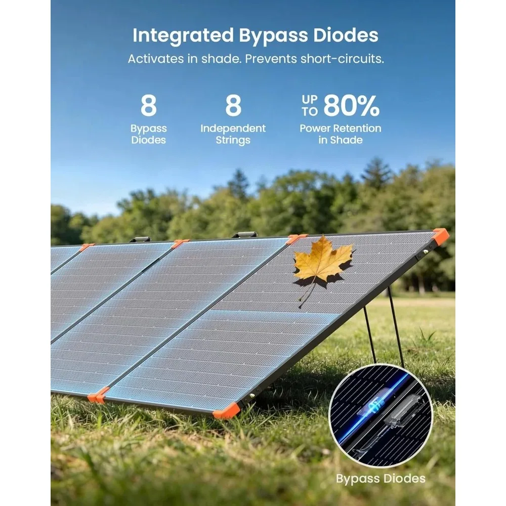 500W Tragbares Solarpanel 38V Faltbar N-Typ 16BB Hohe Effizienz 25% IP68 Wasserdicht für Wohnmobile Off-Grid-Stromversorgung - NEU